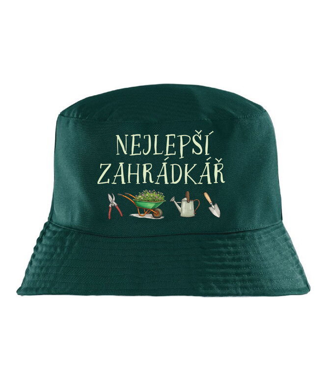 Klobouk s potiskem - Nejlepší zahrádkář