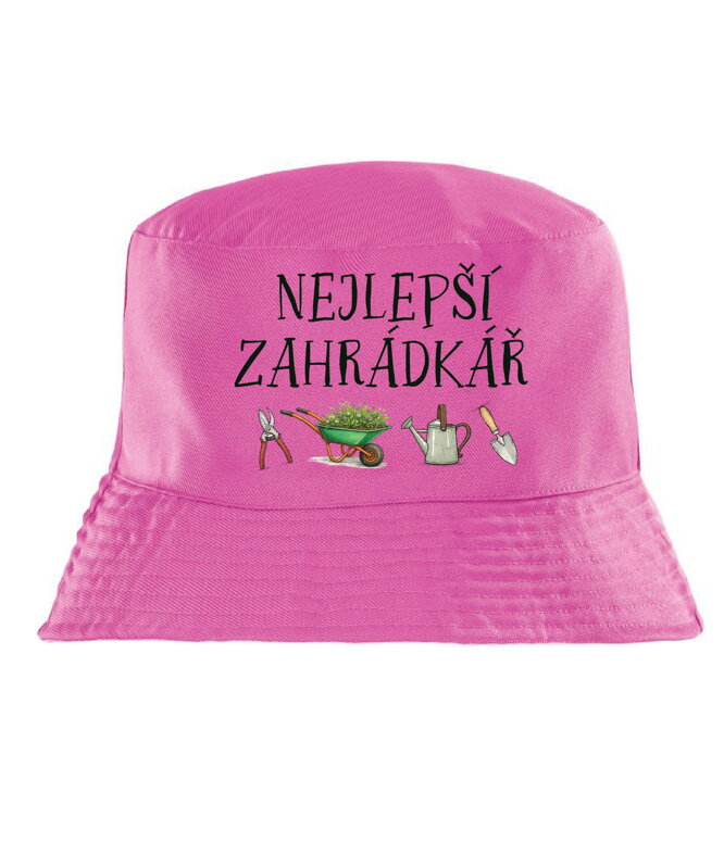 Klobouk s potiskem - Nejlepší zahrádkář