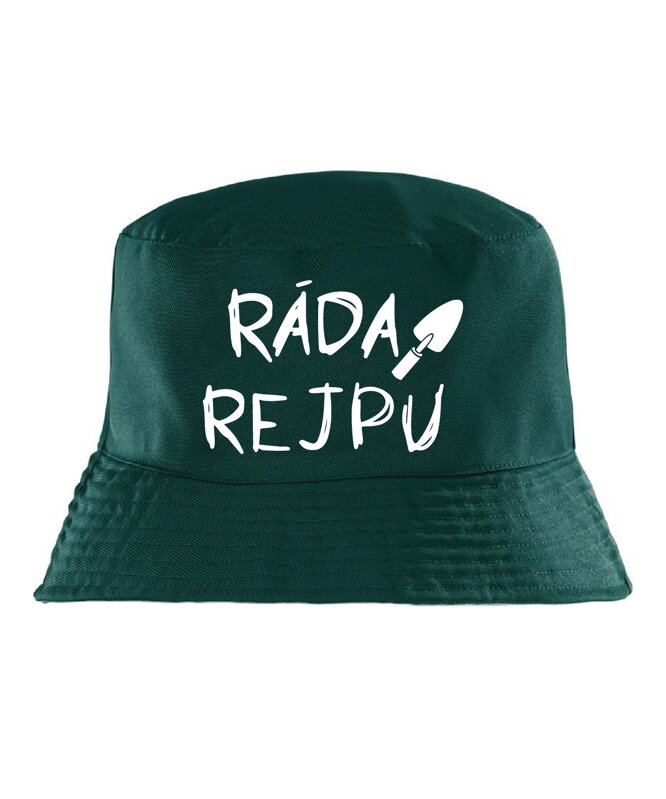 Klobouk s potiskem - Ráda rejpu