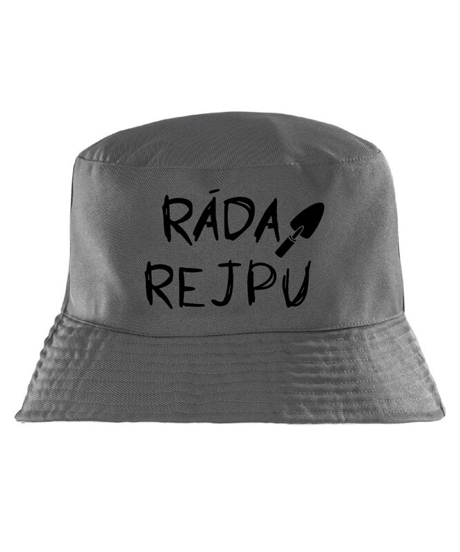 Klobouk s potiskem - Ráda rejpu