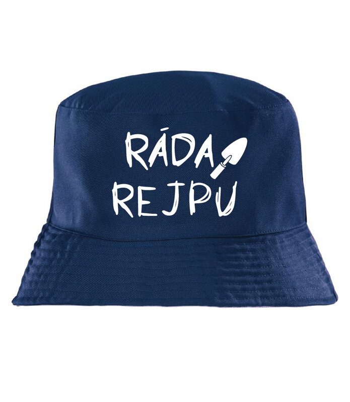 Klobouk s potiskem - Ráda rejpu