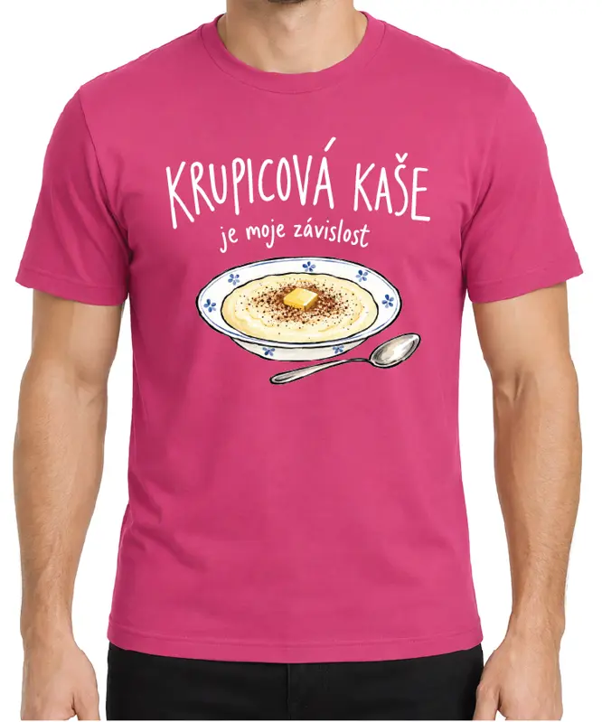 Tričko - Krupicová kaše je moje závislost