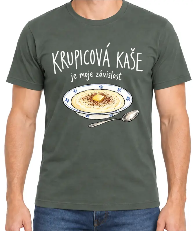 Tričko - Krupicová kaše je moje závislost