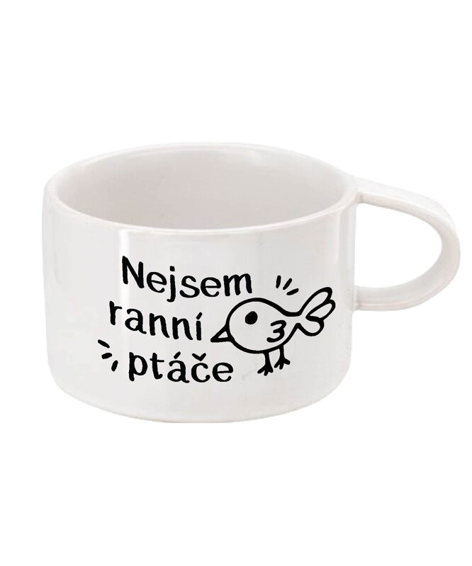 Hrnek Makronka - Nejsem ranní ptáče Hrnek Makronka - Nejsem ranní ptáče