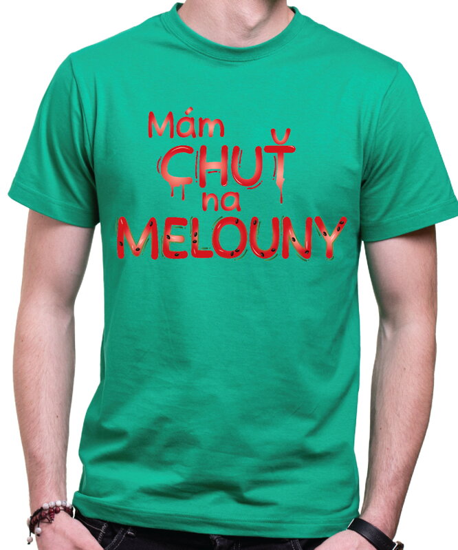 Pánske tričko - Mám chuť na MELOUNY
