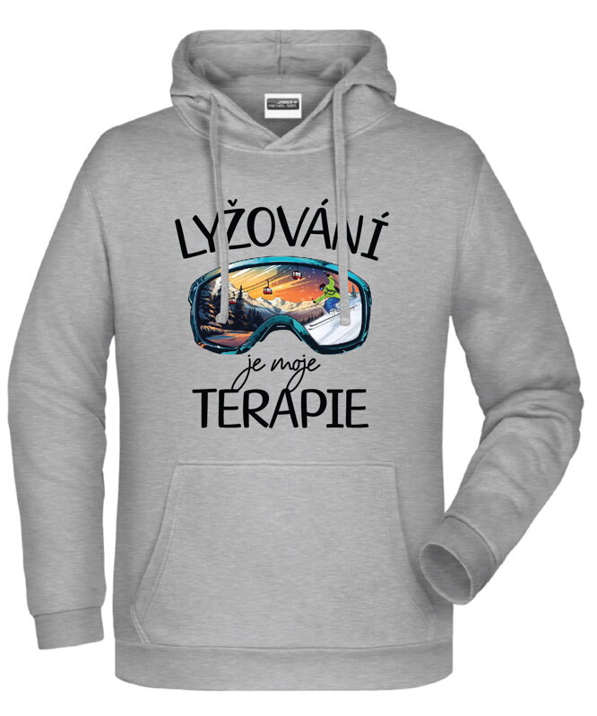 Mikina - Lyžování je moje terapie