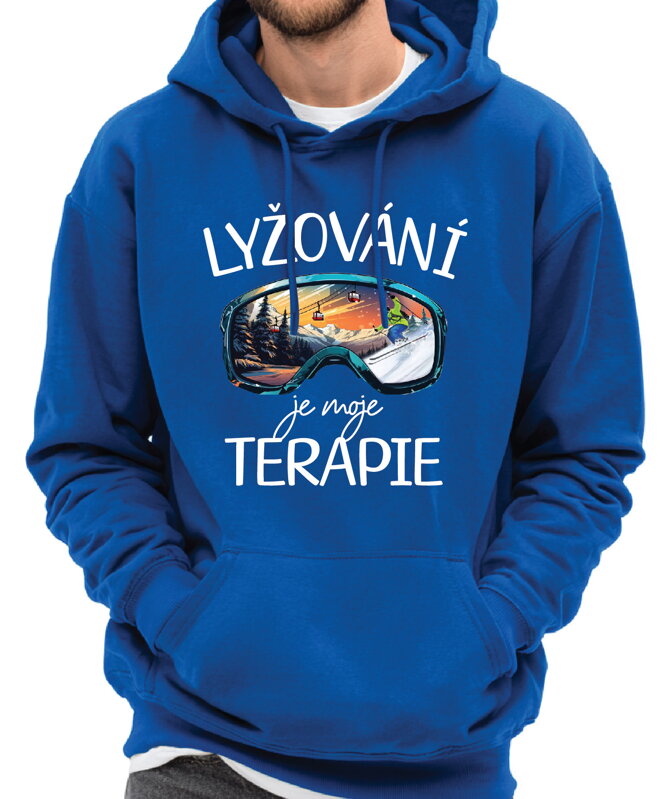 Mikina - Lyžování je moje terapie