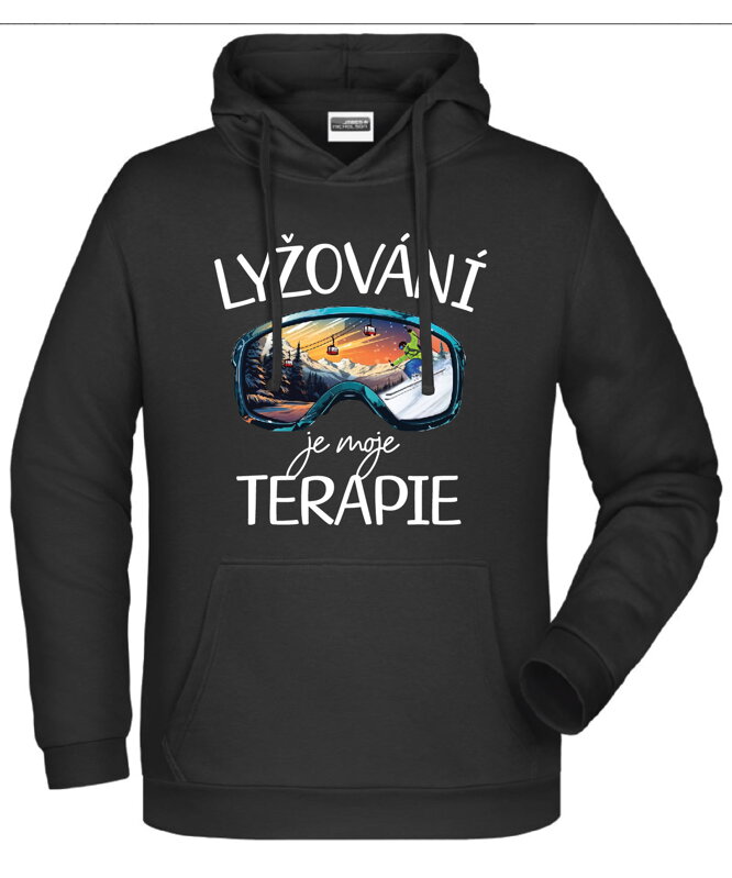 Mikina - Lyžování je moje terapie