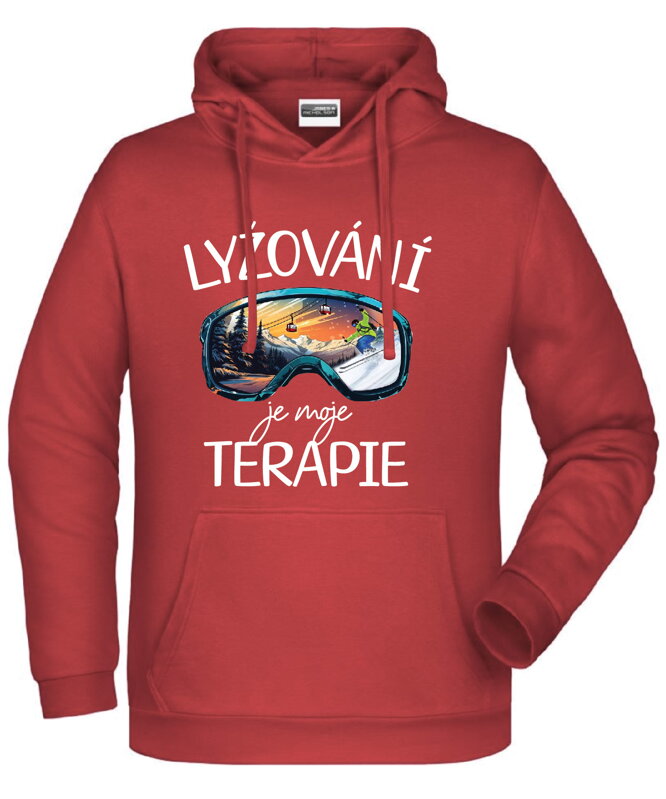Mikina - Lyžování je moje terapie