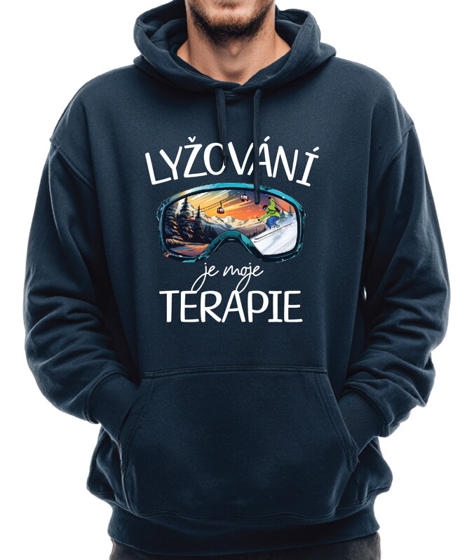 Mikina - Lyžování je moje terapie
