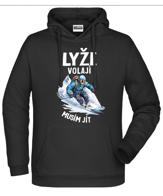 Mikina - Lyže volají, musím jít 