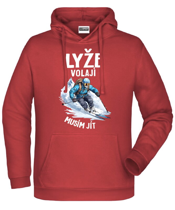 Mikina - Lyže volají, musím jít 