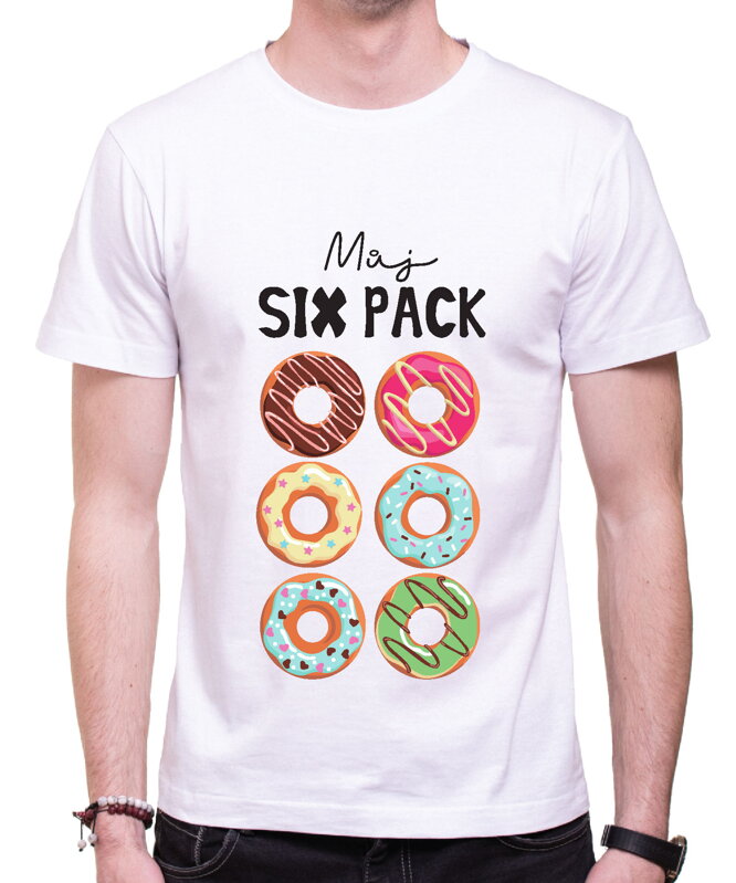 Vtipné tričko - Můj sixpack DONUTS Vtipné tričko - Můj sixpack DONUTS