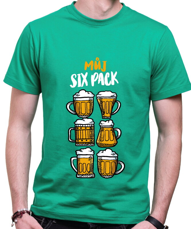 Vtipné tričko - Můj sixpack PIVO Vtipné tričko - Můj sixpack PIVO