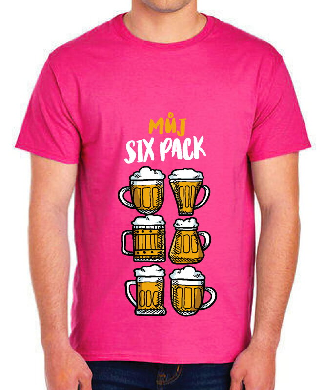 Vtipné tričko - Můj sixpack PIVO Vtipné tričko - Můj sixpack PIVO