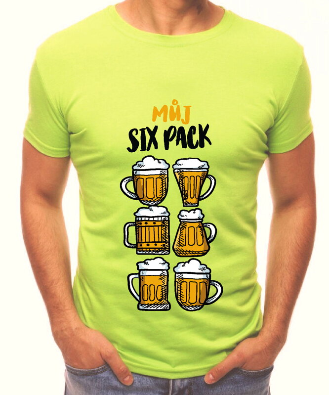 Vtipné tričko - Můj sixpack PIVO