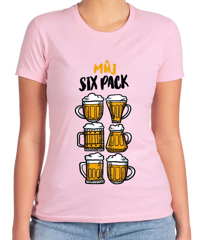 Vtipné tričko - Můj sixpack PIVO Vtipné tričko - Můj sixpack PIVO