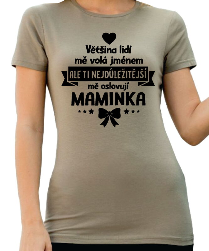 Dámske tričko - Ti nejdůležitější mě oslovují maminka