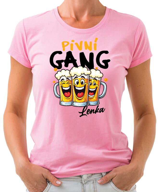 Tričko - Pivní gang (vlastní jméno) Tričko - Pivní gang (vlastní jméno)