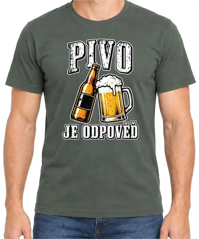 Tričko – Pivo je odpověď