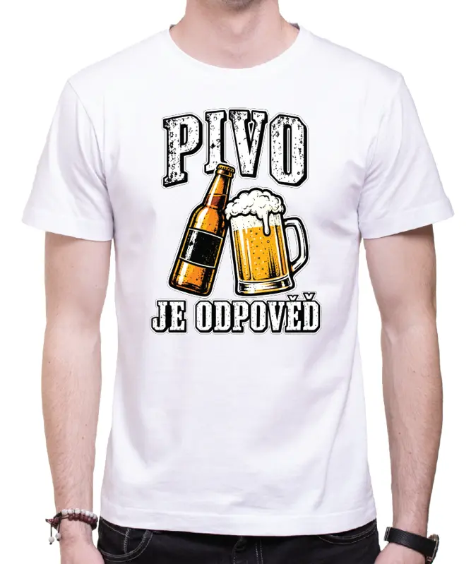 Tričko – Pivo je odpověď