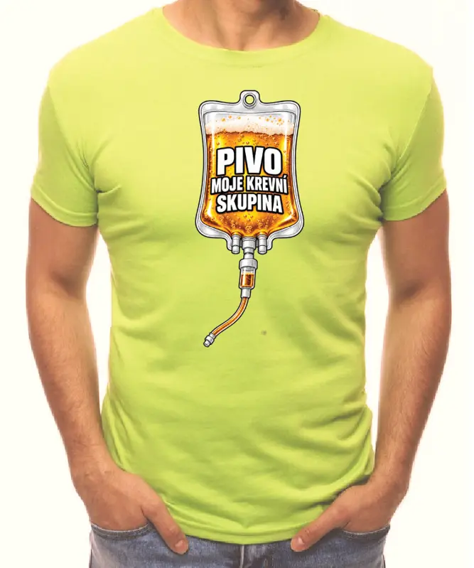 Pánské tričko – Pivo je moje krevní skupina (zásobník)