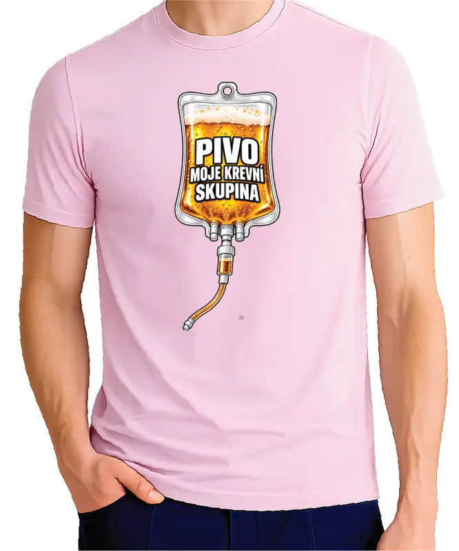 Pánské tričko – Pivo je moje krevní skupina (zásobník)