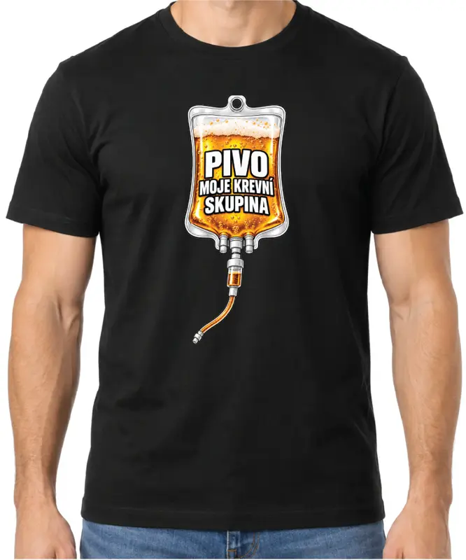 Pánské tričko – Pivo je moje krevní skupina (zásobník)