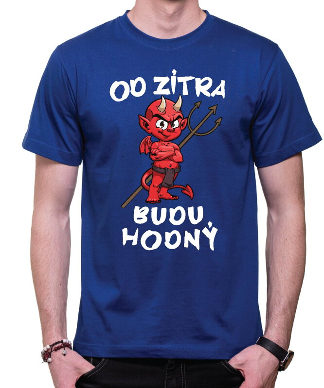 Pánske tričko - Od zítra budu hodný