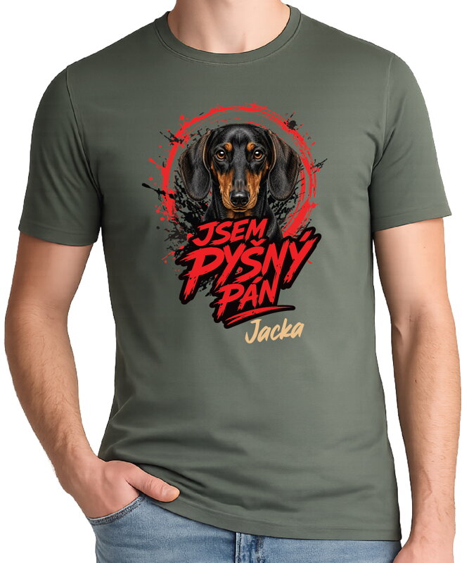 Tričko pro pejskaře - Jsem pyšný pán- jezevčík