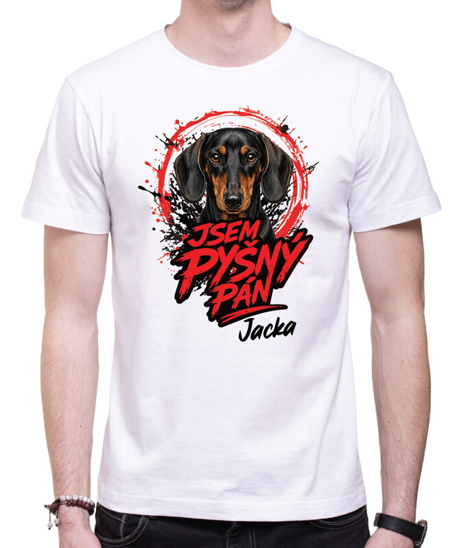 Tričko pro pejskaře - Jsem pyšný pán- jezevčík