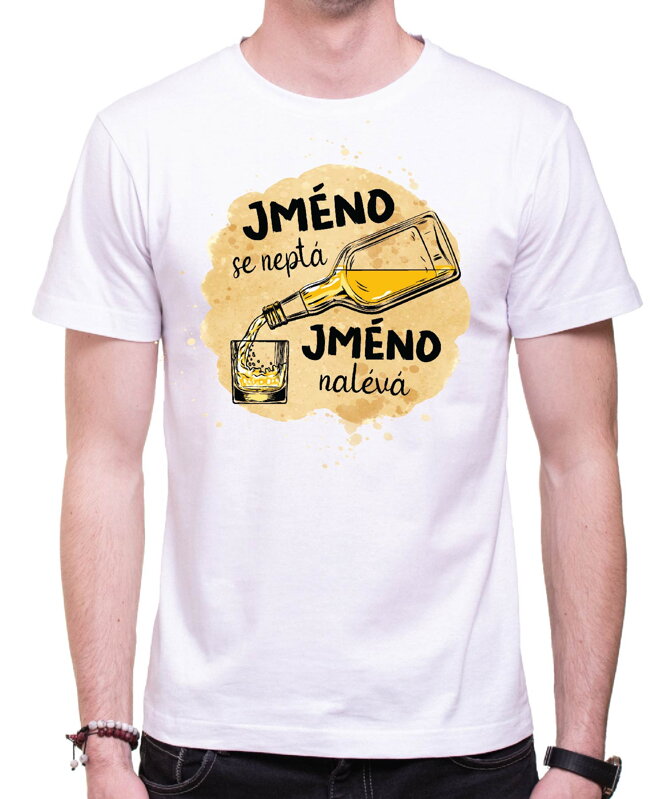 Tričko- (vl.jméno) se neptá (Jméno) nalévá Tričko- (vl.jméno) se neptá (Jméno) nalévá