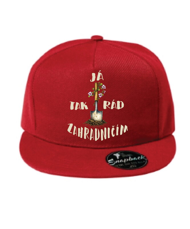 Kšiltovka s potiskem - Já tak rád zahradničím