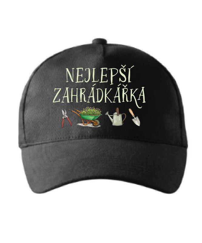 Kšiltovka s potiskem - Nejlepší zahradkářka