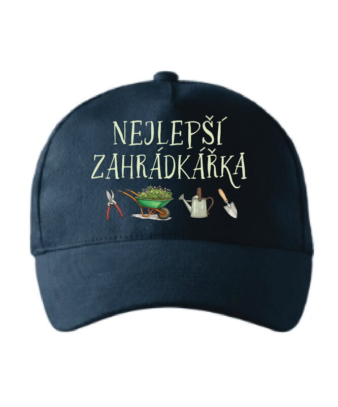 Kšiltovka s potiskem - Nejlepší zahradkářka