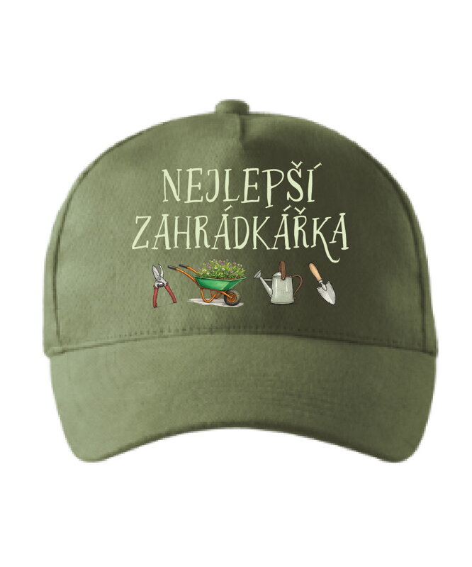 Kšiltovka s potiskem - Nejlepší zahradkářka
