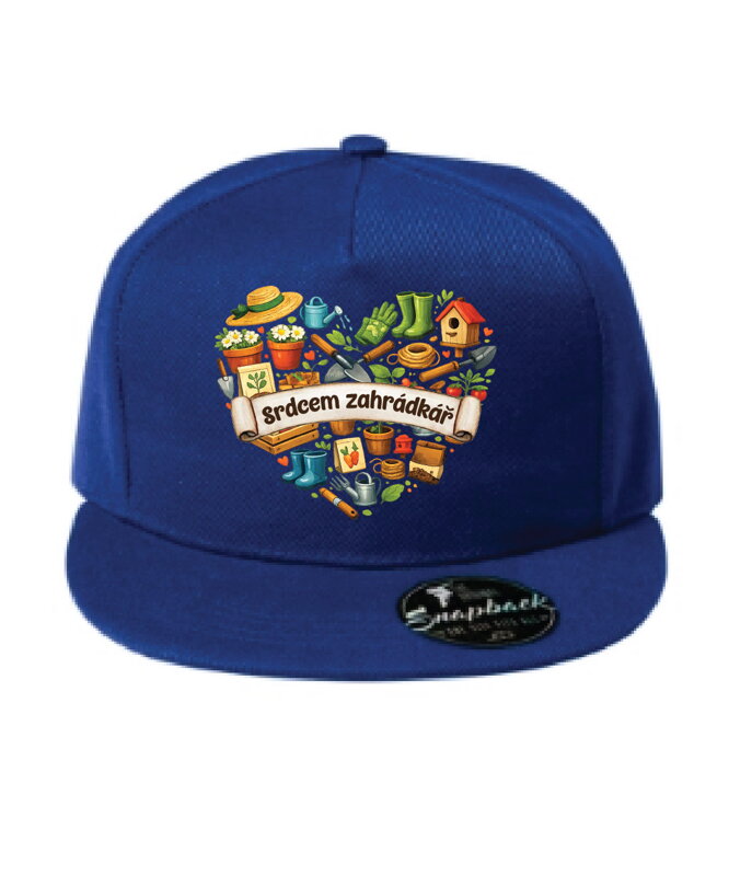 Kšiltovka s potiskem - Srdcem zahrádkář