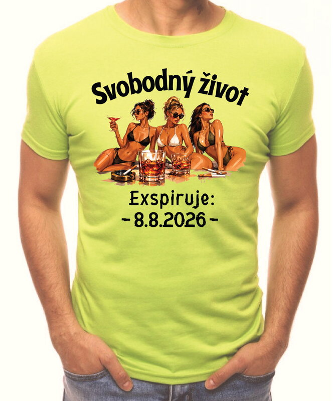 Pánské tričko – Svobodný život – Exspirace