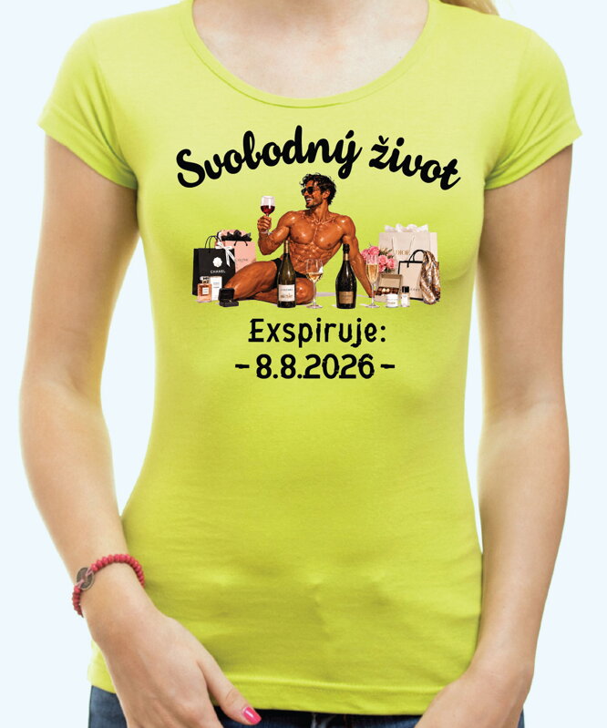 Dámske tričko – Svobodný život – Expirace