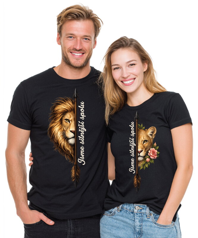 Partnerská trička - Jsme silnější spolu 2ks