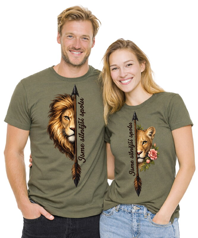 Partnerská trička - Jsme silnější spolu 2ks