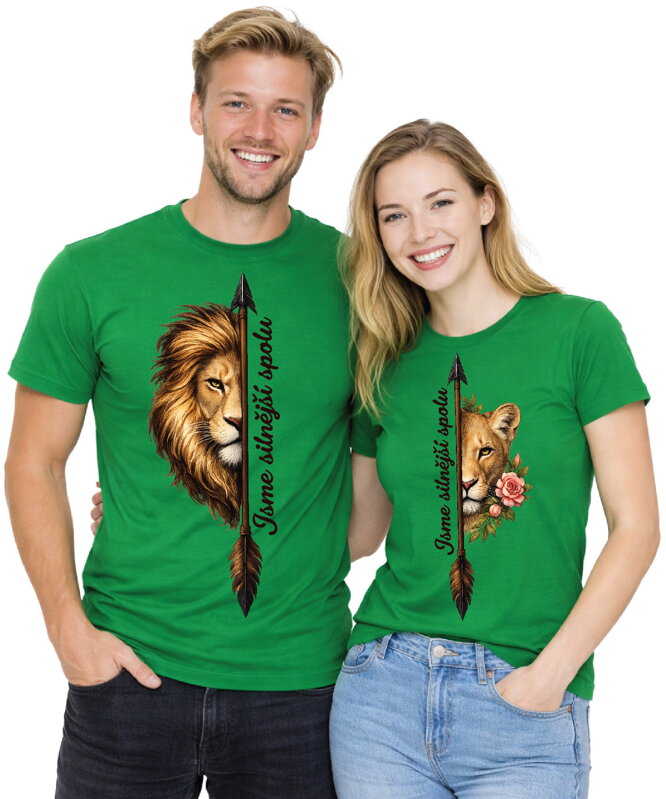 Partnerská trička - Jsme silnější spolu 2ks