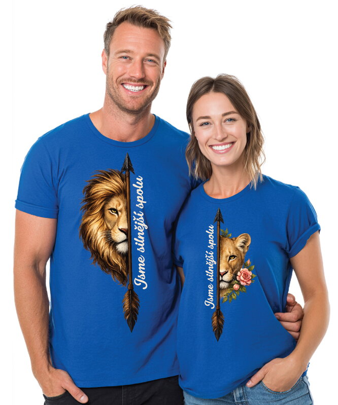 Partnerská trička - Jsme silnější spolu 2ks