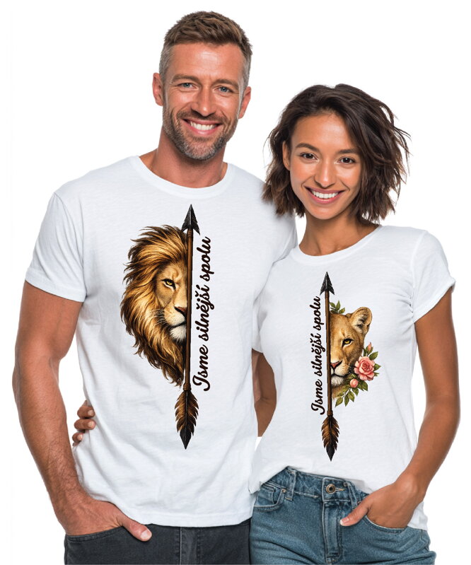 Partnerská trička - Jsme silnější spolu 2ks