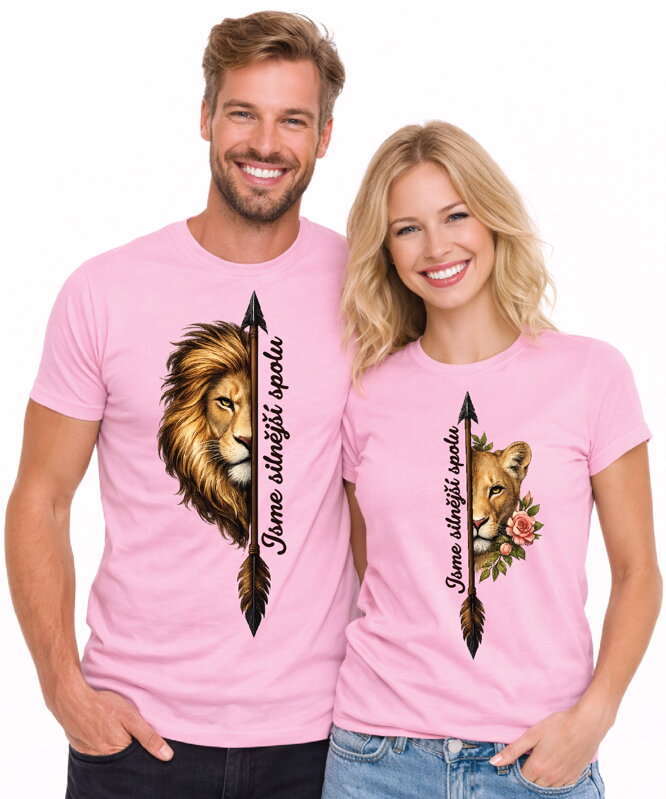 Partnerská trička - Jsme silnější spolu 2ks