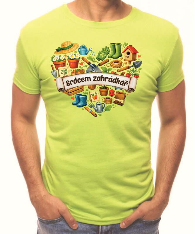 Tričko - Srdcem zahrádkář