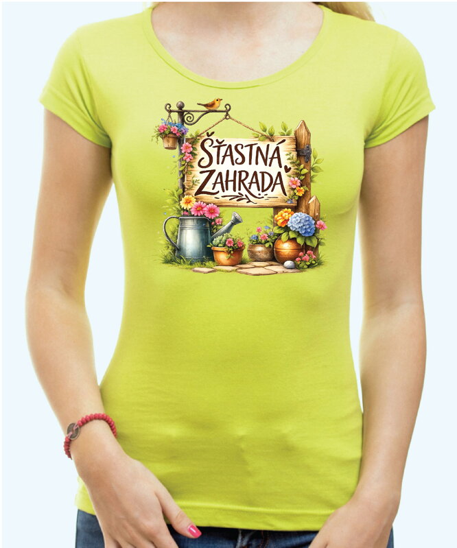 Tričko - Šťastná zahrada