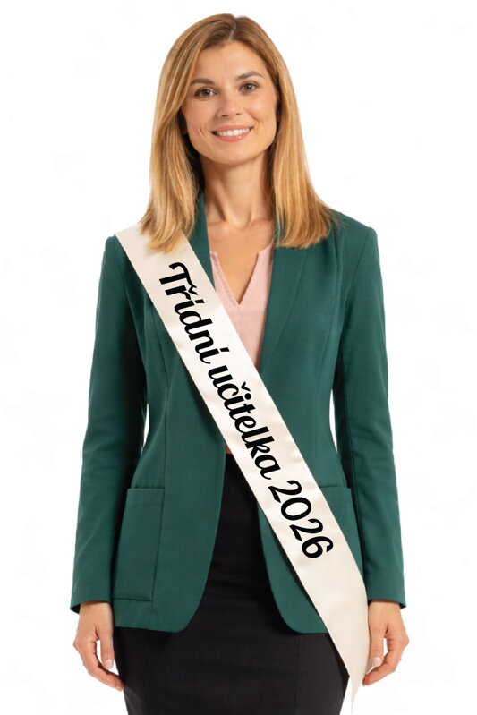 Šerpa/stuha - Třídní učitelka tištené (vlastní rok)