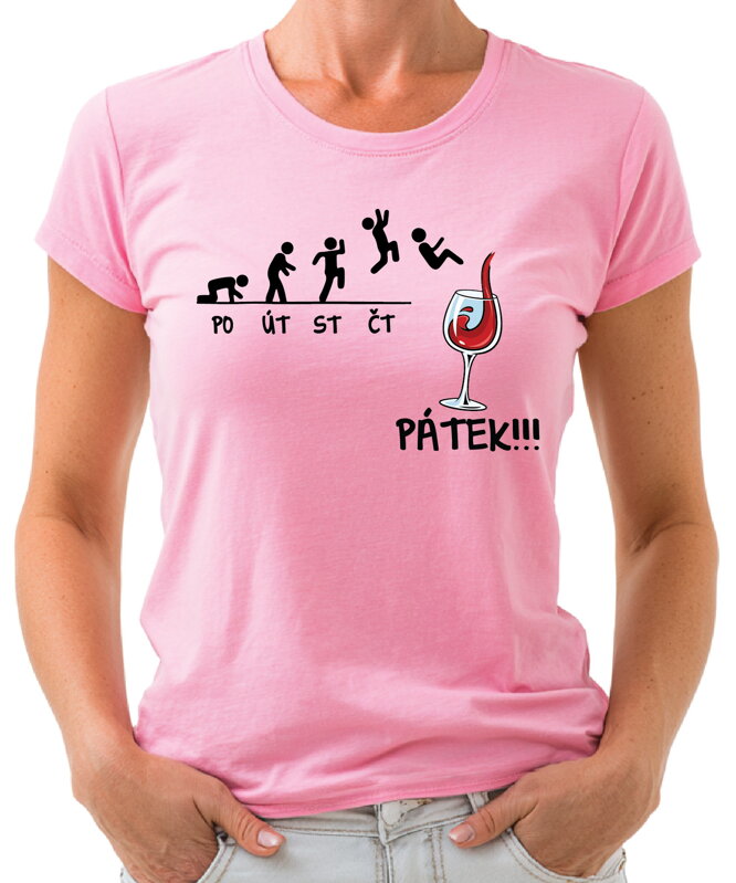 Tričko - Pátek - VÍNO! Tričko - Pátek - VÍNO!