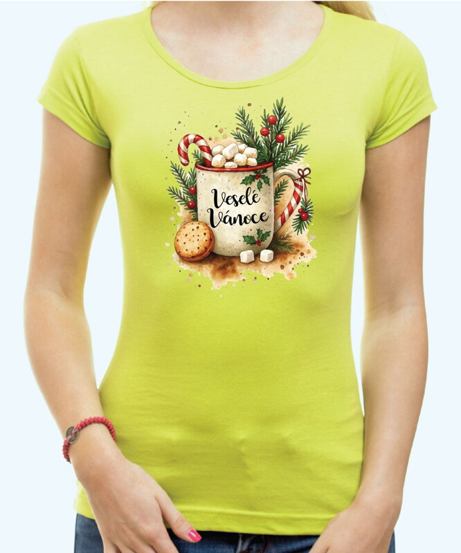 Vánoční tričko - Vánoční hrnek